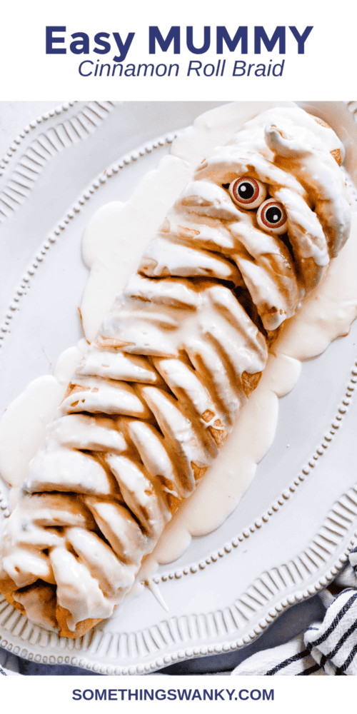 Mummy Cinnamon Roll Bread