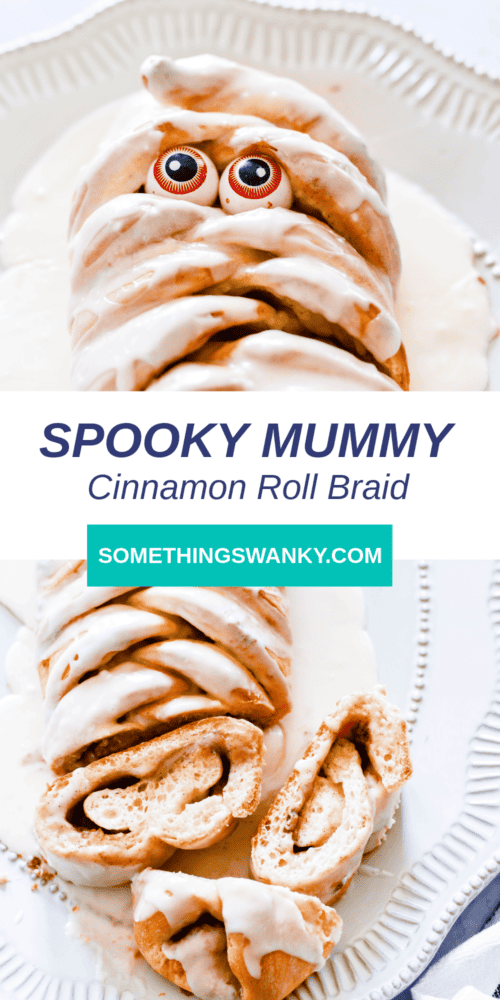 Mummy Cinnamon Roll Bread
