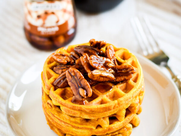 Single Serve Pumpkin Pie Waffles
