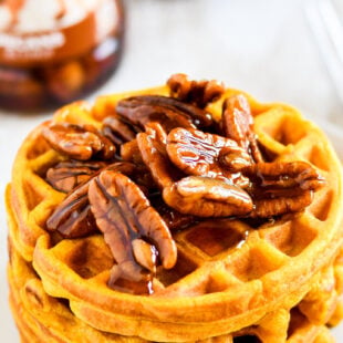 Single Serve Pumpkin Pie Waffles