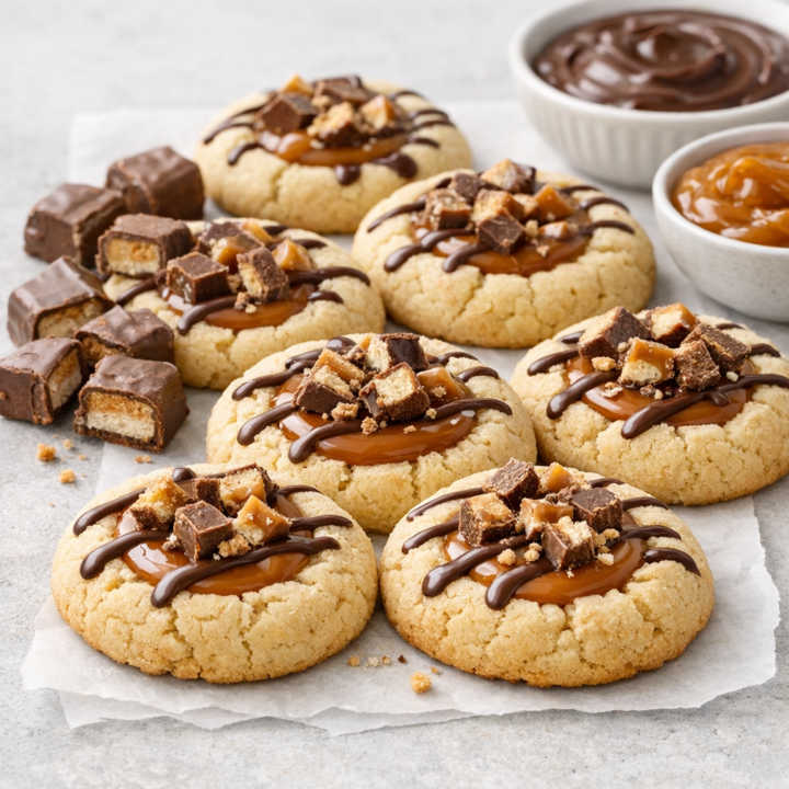 Twix Thumbprint Cookies Recipe