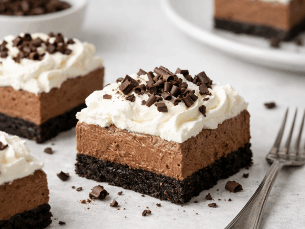 French Silk Pie Bars: No-Bake Recipe With a Buttery Crust