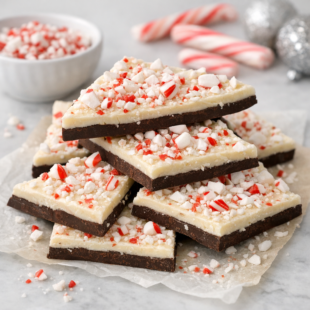 Try this Ghirardelli chocolate peppermint bark recipe for a festive, foolproof holiday treat that looks gorgeous and tastes ah-mazing! 🎄🍫