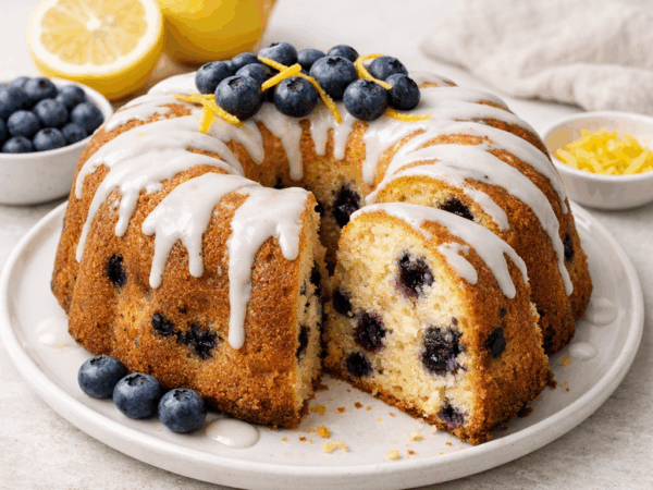 Lemon Blueberry Bundt Cake: Moist Old-Fashioned Recipe
