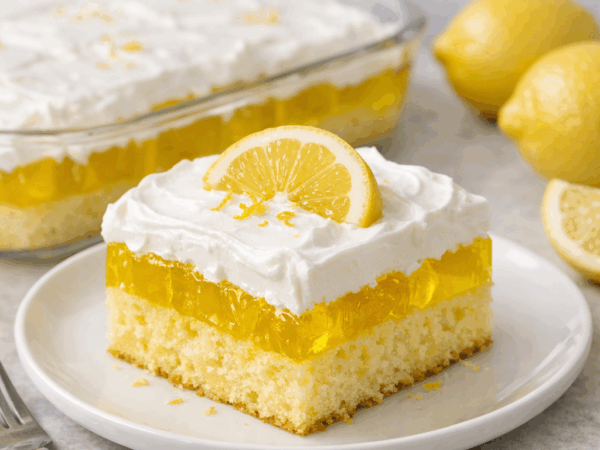 Lemon Jell-O Cake: Easy Poke Cake Recipe