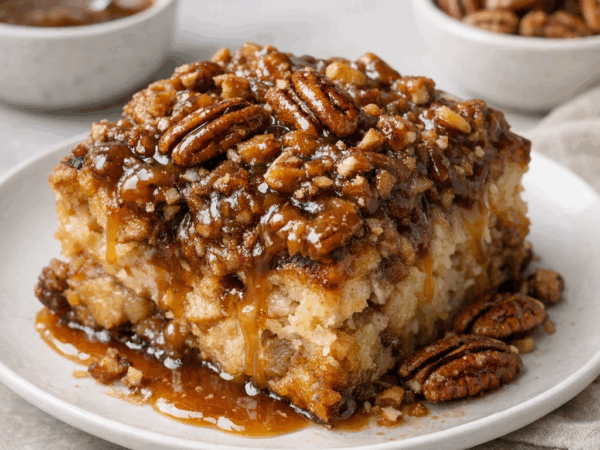 Pecan Pie Bread Pudding Recipe With Bourbon Sauce