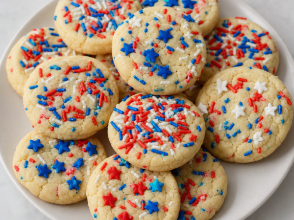 4th of July Cookies: Patriotic Sugar Pinwheel Treats