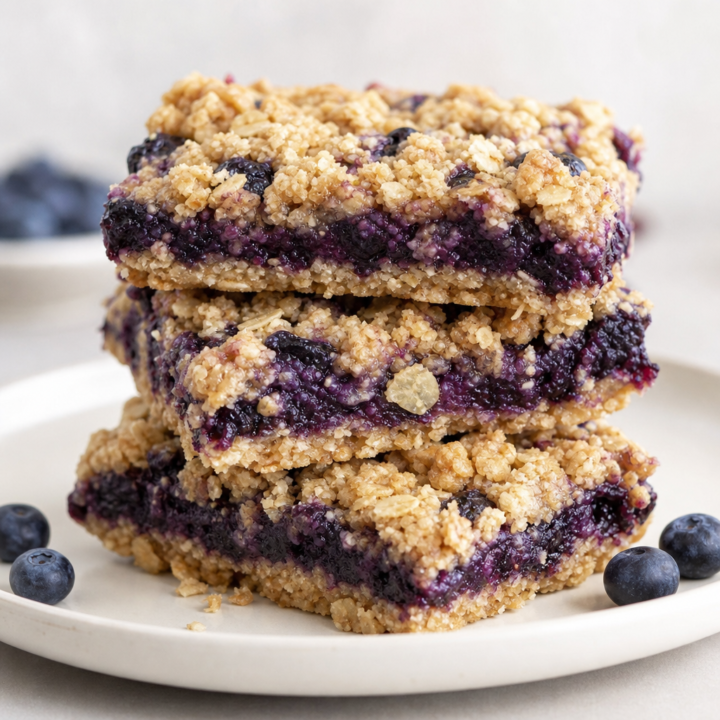 Blueberry Oatmeal Bars Recipe
