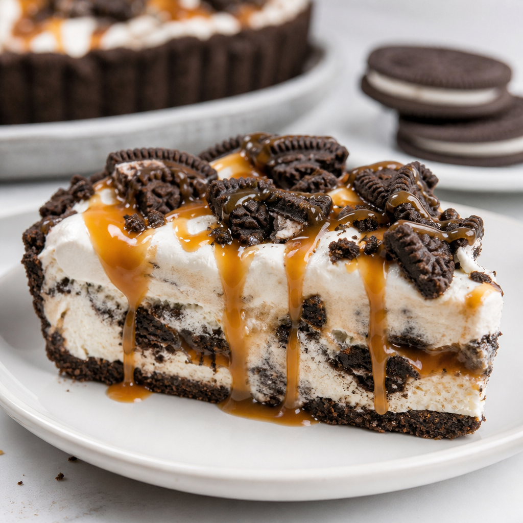 Caramel Oreo Pie Recipe