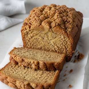 Brown Sugar Banana Streusel Bread With Topping Recipe