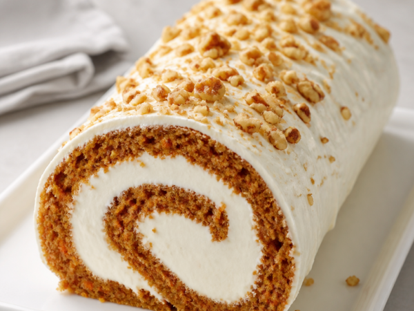 Carrot Cake Roll Recipe With Cream Cheese Filling
