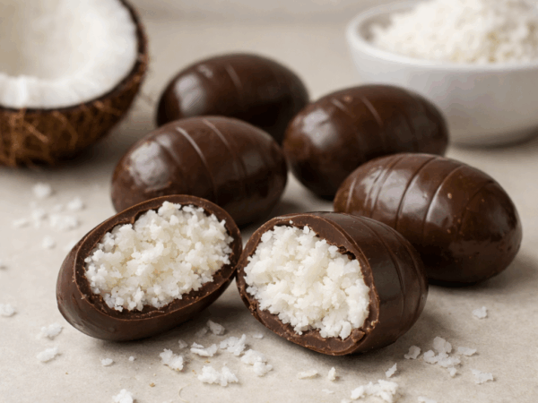Coconut Eggs: Homemade Easter Chocolate Cream Egg Recipe