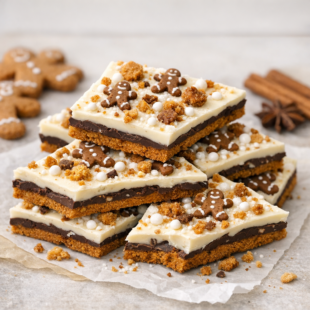 This gingerbread cookie bark is so easy, so festive, and absolutely addictive! Perfect for gifting or just eating your weight in holiday cheer. 🎄