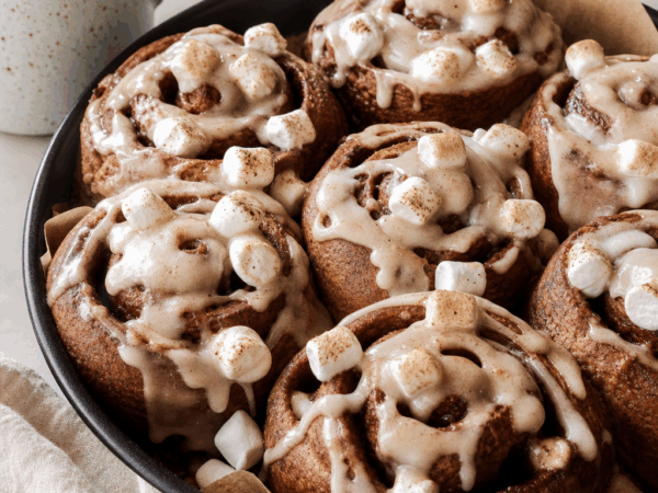 Hot Cocoa Cinnamon Rolls With Chocolate Marshmallow Recipe