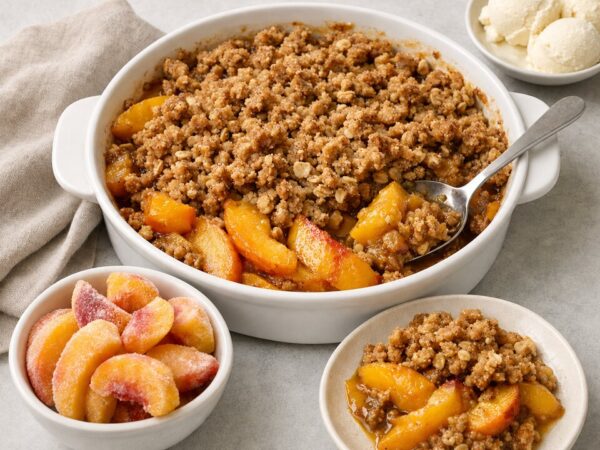 Peach Crisp With Frozen Peaches: Easy Fresh Recipe
