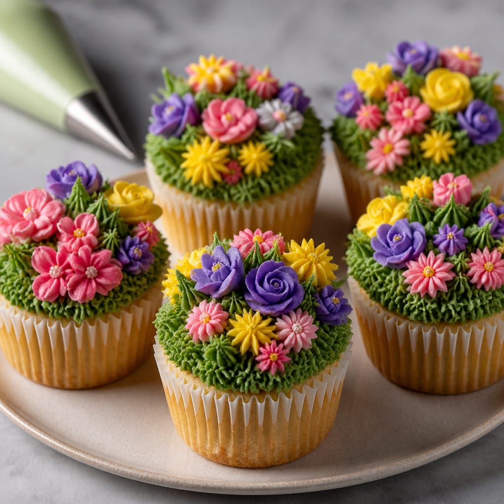 Flower Patch Cupcakes Recipe