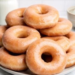 These homemade Krispy Kreme donuts are pillowy, glazed perfection! I'm showing you exactly how to make them fresh in your own kitchen. 🍩