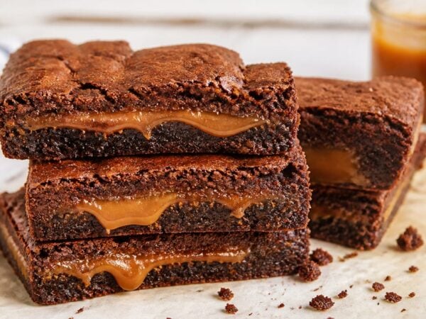 Edges Only Caramel Filled Brownies Recipe