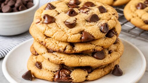 Try Hershey's chocolate chip cookie recipe for crispy edges, gooey centers & buttery flavor. So easy, so dreamy — you HAVE to make these! 🍪