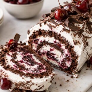 Black Forest Ice Cream Cake Roll: A Swiss Roll Recipe
