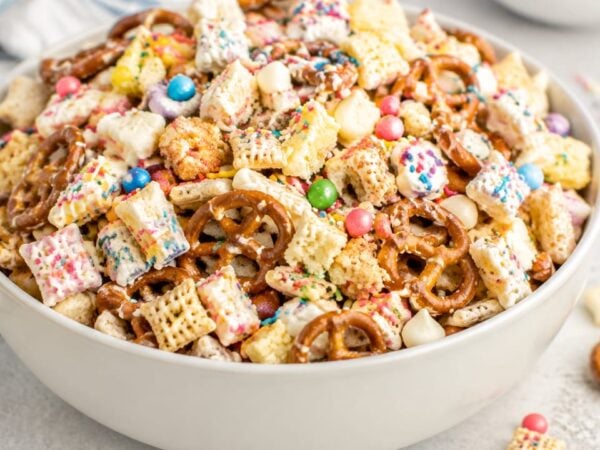 Birthday Cake Remix Snack Mix Recipe for Parties