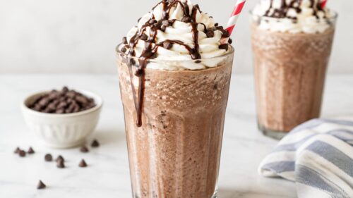 This frozen hot chocolate recipe is rich, creamy, and just like Serendipity's! So easy to make at home with simple ingredients. Try it today!